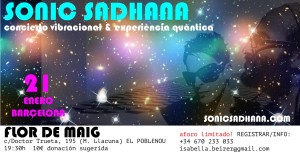 Sonic Sadhana- Flor de Maig, Barcelona_Front Spanish